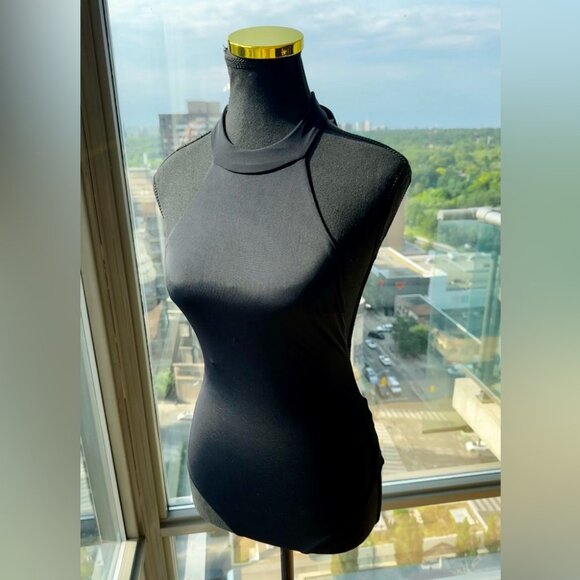 🆕 ZIMMERMANN 🧿 NWOT Anneke Halter One Piece Bathing Suit, Noir - Sz 1 - US 4/6 - Picture 11 of 16